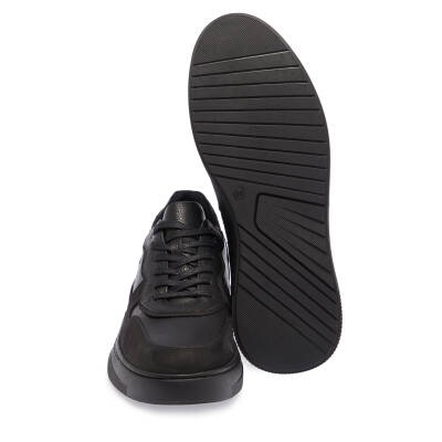  Siyah Deri Erkek Sneaker - E24I1AY56908-H4D - 4