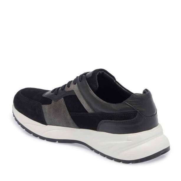 Siyah Deri Erkek Sneaker - E24I1AY56911-A01 - 2