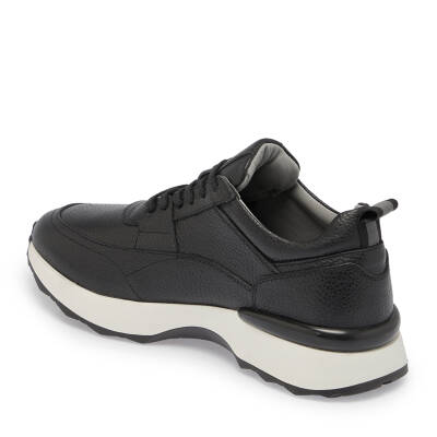  Siyah Deri Erkek Sneaker - E24S1AY56934-A41 - 2