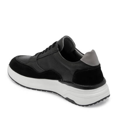  Siyah Deri Erkek Sneaker - E24S1AY56935-A23 - 2