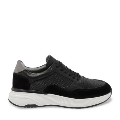  Siyah Deri Erkek Sneaker - E24S1AY56935-A23 - 3