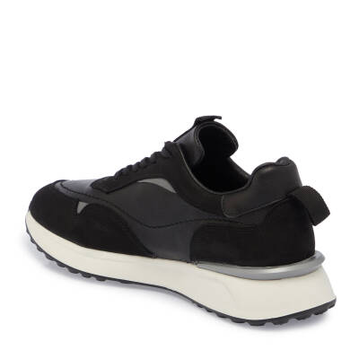  Siyah Deri Erkek Sneaker - E24S1AY56936-A23 - 2