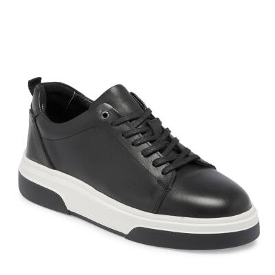  Siyah Deri Erkek Sneaker - E24S1AY56937-A43 