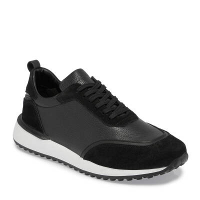  Siyah Deri Erkek Sneaker - E24S1AY56959-W19 