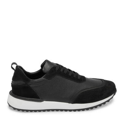  Siyah Deri Erkek Sneaker - E24S1AY56959-W19 - 3