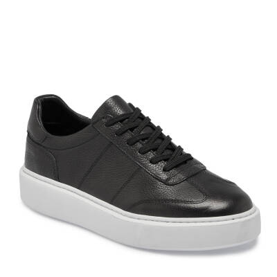  Siyah Deri Erkek Sneaker - E24S1AY56960-A41 - 1