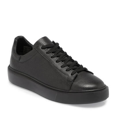 Siyah Deri Erkek Sneaker - E24S1AY56961-A41 - 1