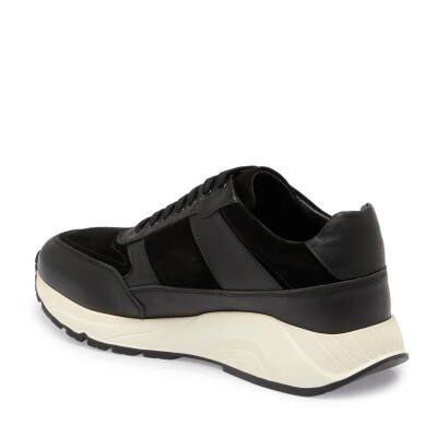 Siyah Deri Erkek Sneaker - E24S1AY56974-A43 - 2