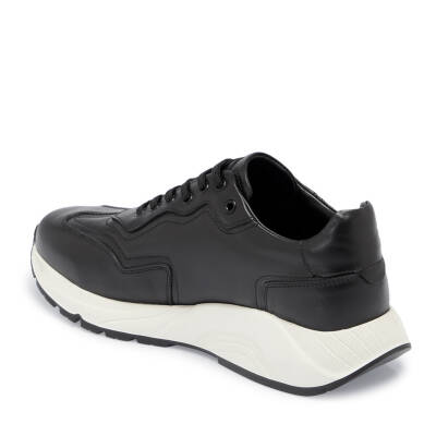Siyah Deri Erkek Sneaker - E24S1AY56975-A43 - 2