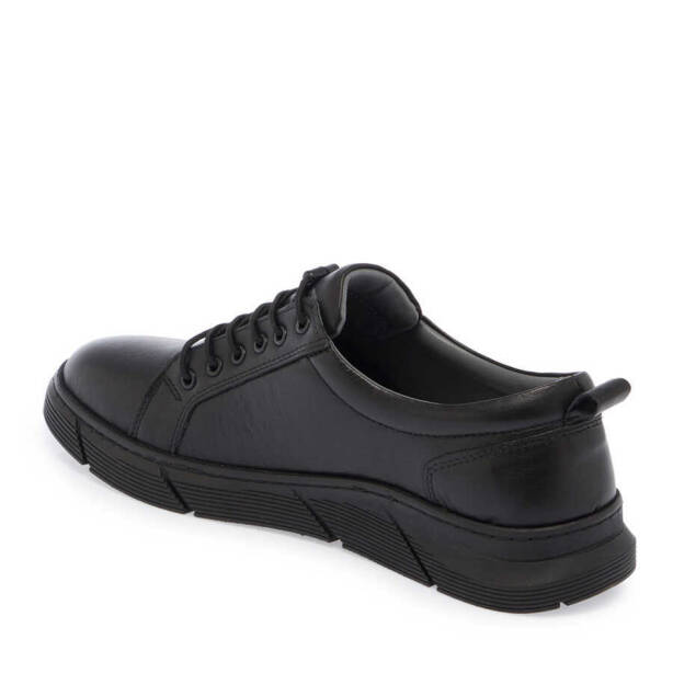 Siyah Deri Erkek Sneaker - E24S1AY57007-A23 - 2