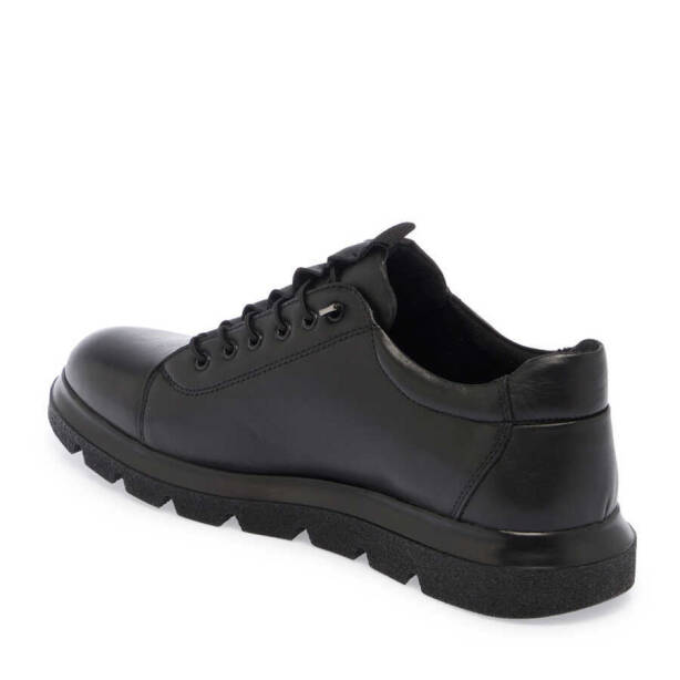 Siyah Deri Erkek Sneaker - E24S1AY57010-A23 - 2