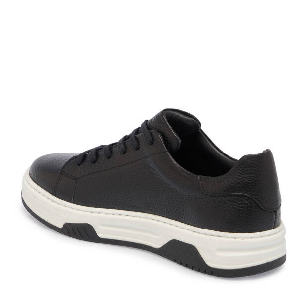 Siyah Deri Erkek Sneaker - E24S1AY57024-A41 - Tergan