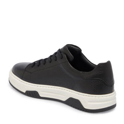 Siyah Deri Erkek Sneaker - E24S1AY57024-A41 - 2
