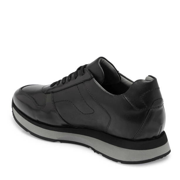Siyah Deri Erkek Sneaker - E24S1AY57042-K4J - 2