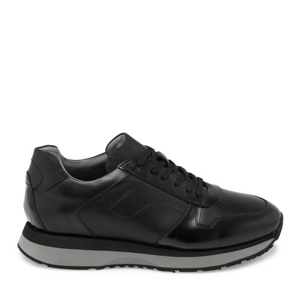 Siyah Deri Erkek Sneaker - E24S1AY57042-K4J - 3