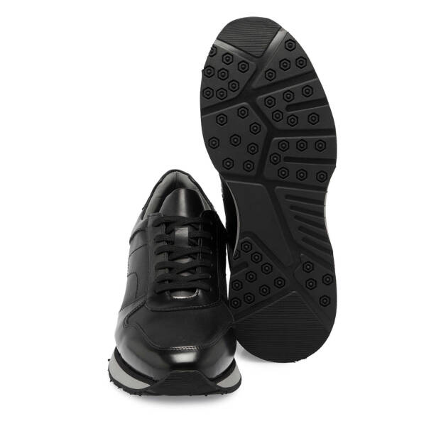Siyah Deri Erkek Sneaker - E24S1AY57042-K4J - 4