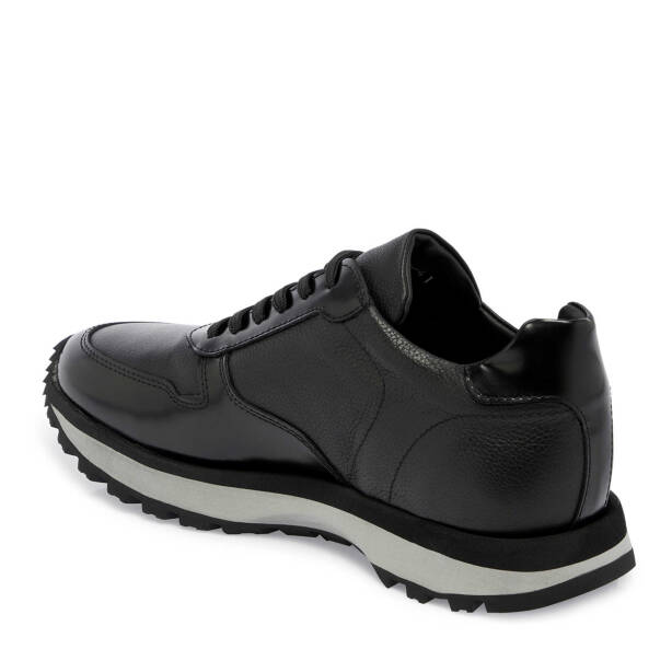 Siyah Deri Erkek Sneaker - E24S1AY57055-A23 - 2