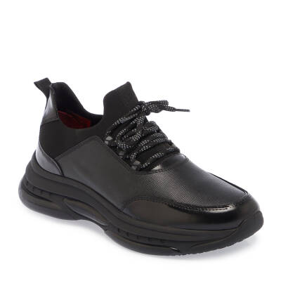 Siyah Deri Erkek Sneaker - E24S1AY57057-U63 