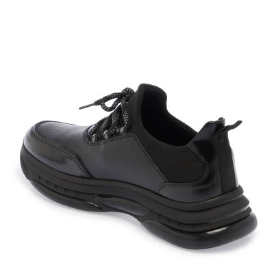Siyah Deri Erkek Sneaker - E24S1AY57057-U63 - 2