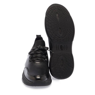 Siyah Deri Erkek Sneaker - E24S1AY57057-U63 - 4