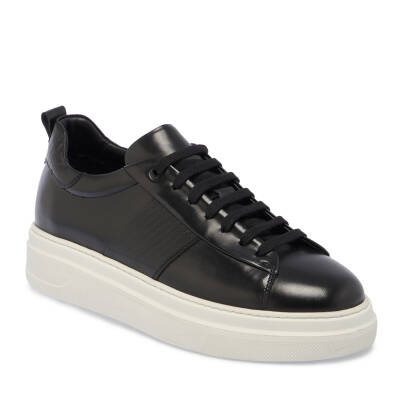 Siyah Deri Erkek Sneaker - E24S1AY57066-A43 
