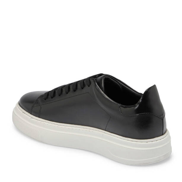 Siyah Deri Erkek Sneaker - E24S1AY57067-A43 - 2