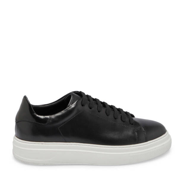 Siyah Deri Erkek Sneaker - E24S1AY57067-A43 - 3