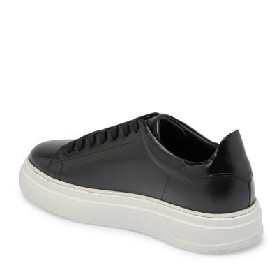  Siyah Deri Erkek Sneaker - E24S1AY57067-A43 - 2