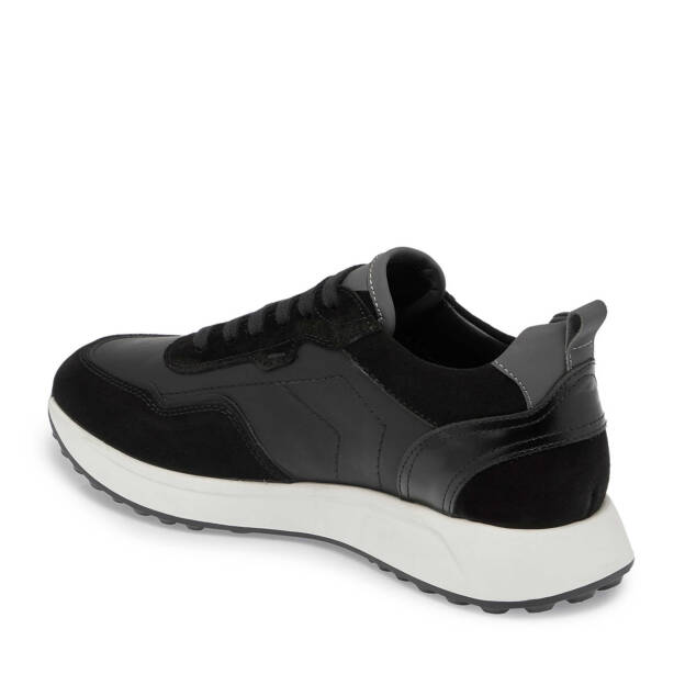 Siyah Deri Erkek Sneaker - E24S1AY57068-W19 - 2