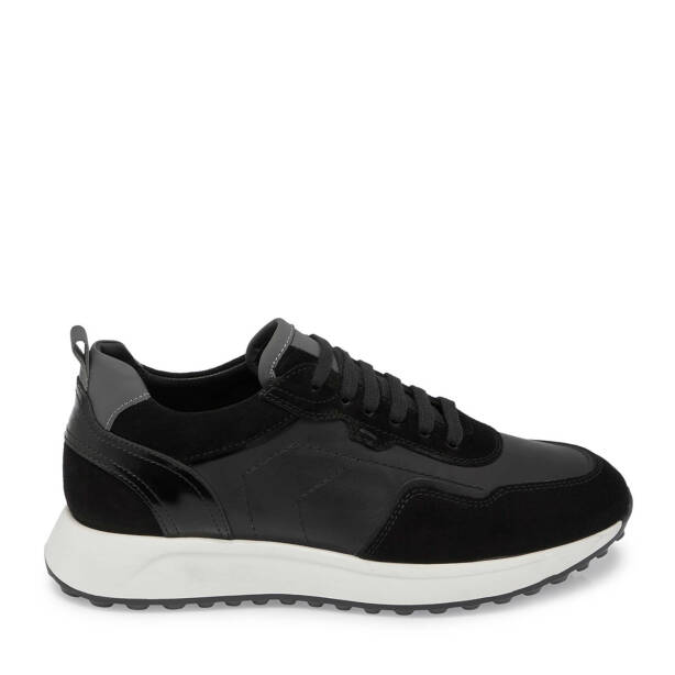 Siyah Deri Erkek Sneaker - E24S1AY57068-W19 - 3