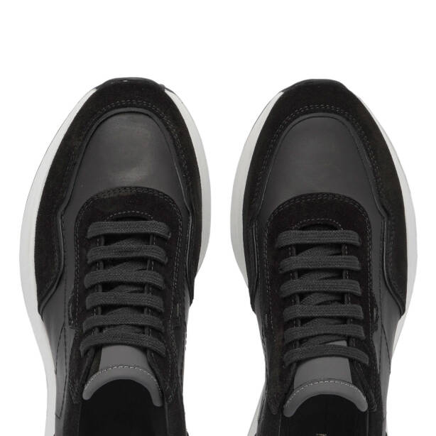Siyah Deri Erkek Sneaker - E24S1AY57068-W19 - 5