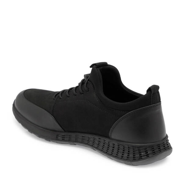 Siyah Deri Erkek Sneaker - E24S1AY57079-B31 - 2