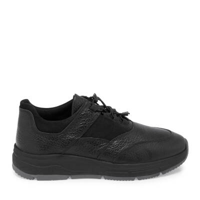  Siyah Deri Erkek Sneaker - E24S1AY57094-A23 - 3