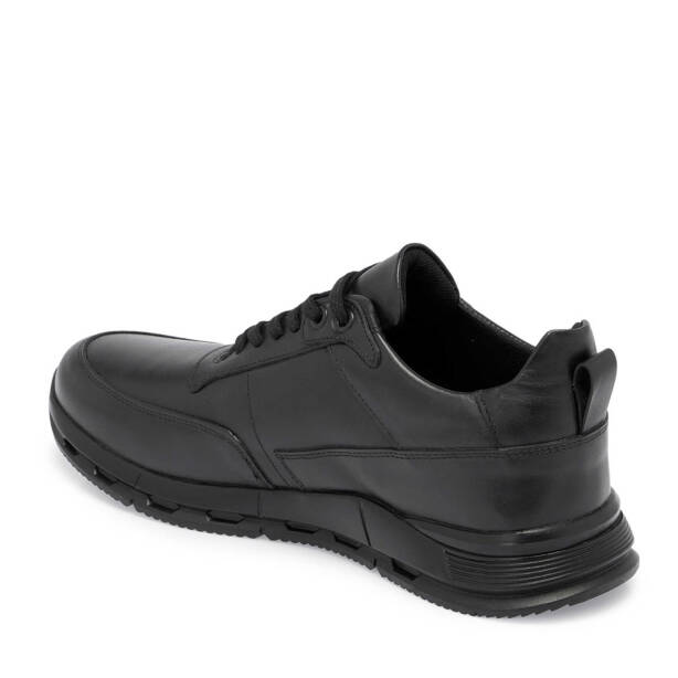 Siyah Deri Erkek Sneaker - E24S1AY57097-A23 - 2