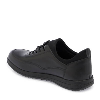  Siyah Deri Erkek Sneaker - E24S1AY57098-A23 - 2