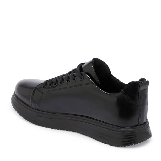 Siyah Deri Erkek Sneaker - E24S1AY57101-A23 - 2