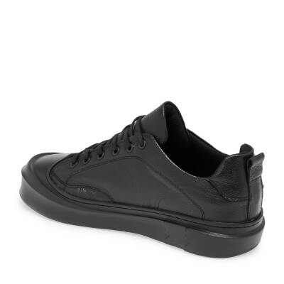 Siyah Deri Erkek Sneaker - E24S1AY57136-A23 - 2