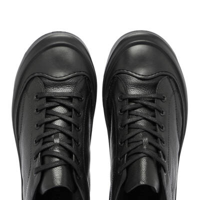 Siyah Deri Erkek Sneaker - E24S1AY57136-A23 - 5