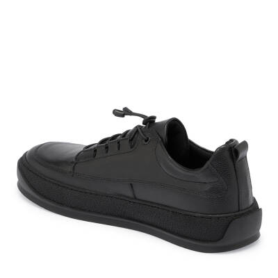  Siyah Deri Erkek Sneaker - E24S1AY57137-A23 - 2