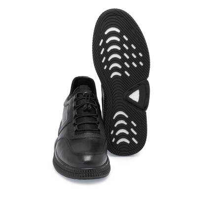  Siyah Deri Erkek Sneaker - E24S1AY57139-A23 - 4