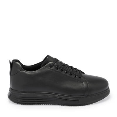  Siyah Deri Erkek Sneaker - E24S1AY57141-A23 - 3