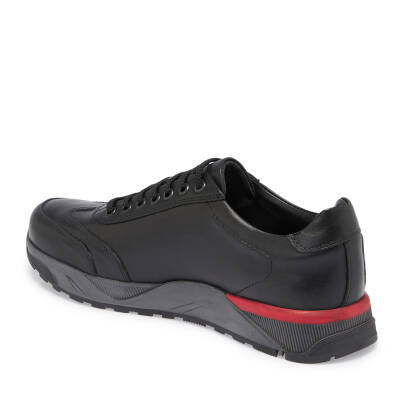  Siyah Deri Erkek Sneaker - E24S1AY57144-A23 - 2