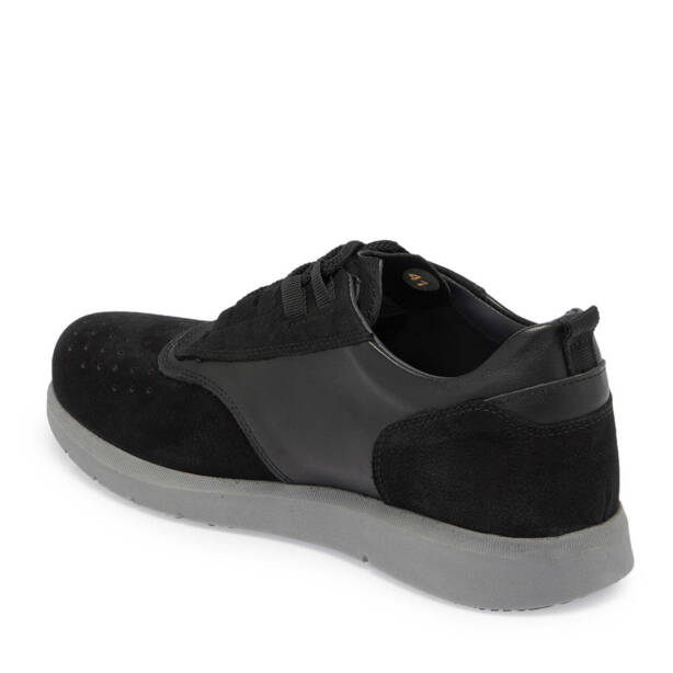 Siyah Deri Erkek Sneaker - E24S1AY57145-A01 - Tergan