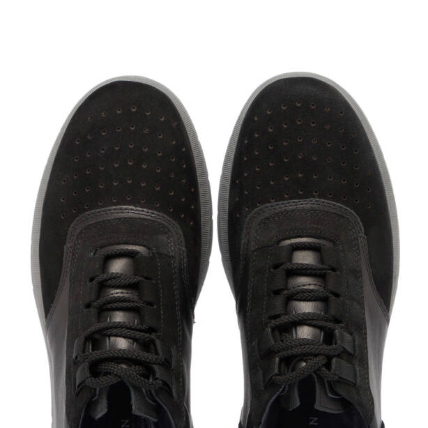 Siyah Deri Erkek Sneaker - E24S1AY57145-A01 - Tergan