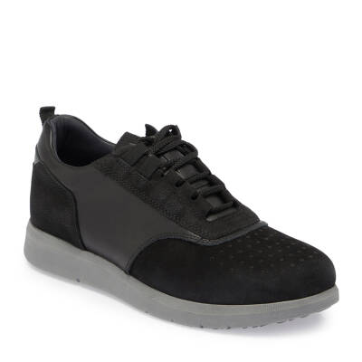  Siyah Deri Erkek Sneaker - E24S1AY57145-A01 