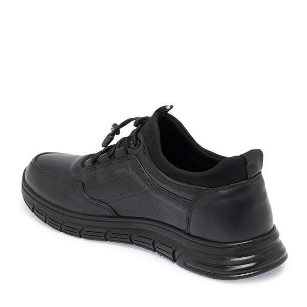 Siyah Deri Erkek Sneaker - E24S1AY57246-A23 - 2