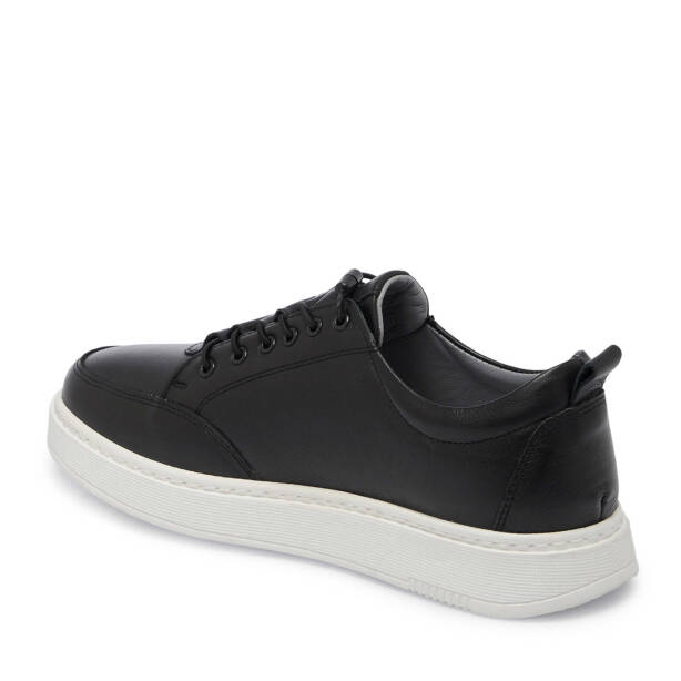 Siyah Hakiki Deri Erkek Sneaker - E25I1AY57168-A23 - 3