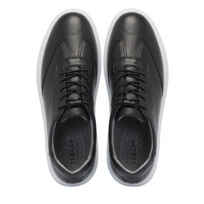 Siyah Deri Erkek Sneaker - E25I1AY57169-A23 - 5