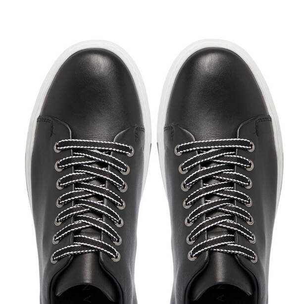 Siyah Deri Erkek Sneaker - E25I1AY57187-A23 - 5