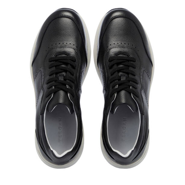 Siyah Deri Erkek Sneaker - E25I1AY57210-A23 - 5